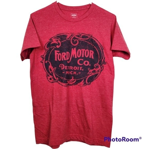 Ford Motor Co. Men's Detroit Michigan Big Logo Short Sleeve Tee Size Small - Picture 1 of 5